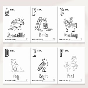 Baby Shower ABC Book for a Cowboy Baby Shower, Fun Baby Shower Activity for a Western themed Baby Shower,