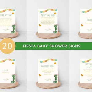 Fiesta Diaper Raffler Sign, Mimosa Bar Sign e altro, 20 Fiesta Baby Shower Decor, Taco 'Bout A Baby, Papel Picado Baby Shower Decor, messicano