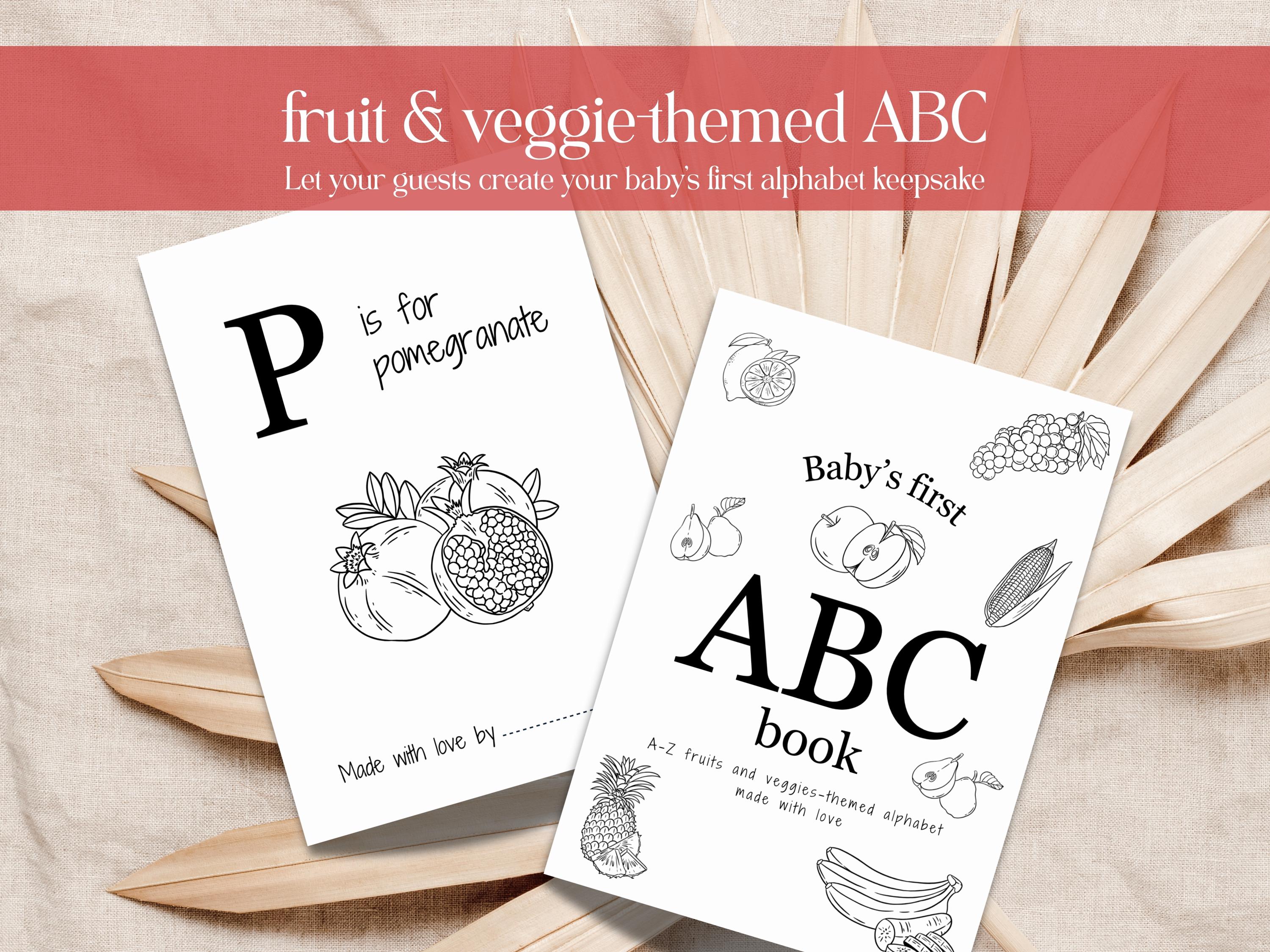 35 Fun Vegetable Crafts for Kids: Perfect for Any Age! 22 Baby Shower ABC Coloring Pages Fruits and Vegetables Alphabet Book…