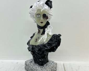 ReVamped Vintage Zombie Mini Bust Gibson Girl Statue