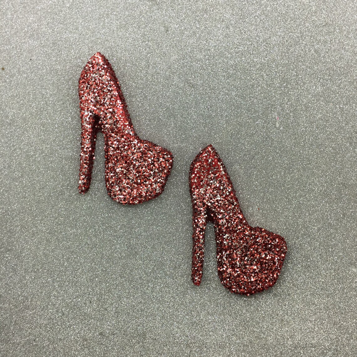 Pair of Glitter High Heel Shoes Wall Hangings Ready to Ship Etsy