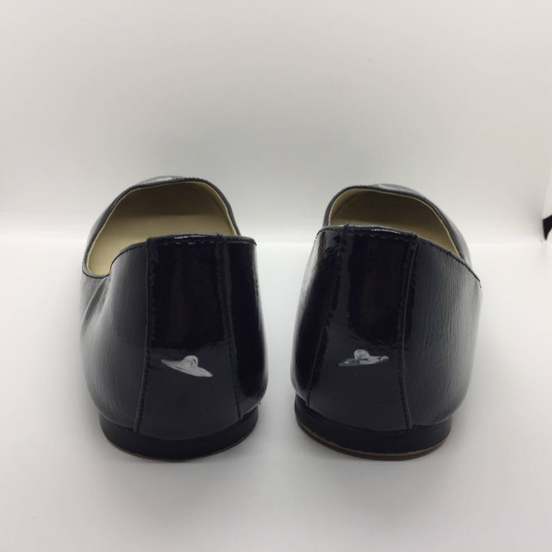 Plan 9 Ed Wood Inspired Hand Painted Ballet Flat Shoes 8M