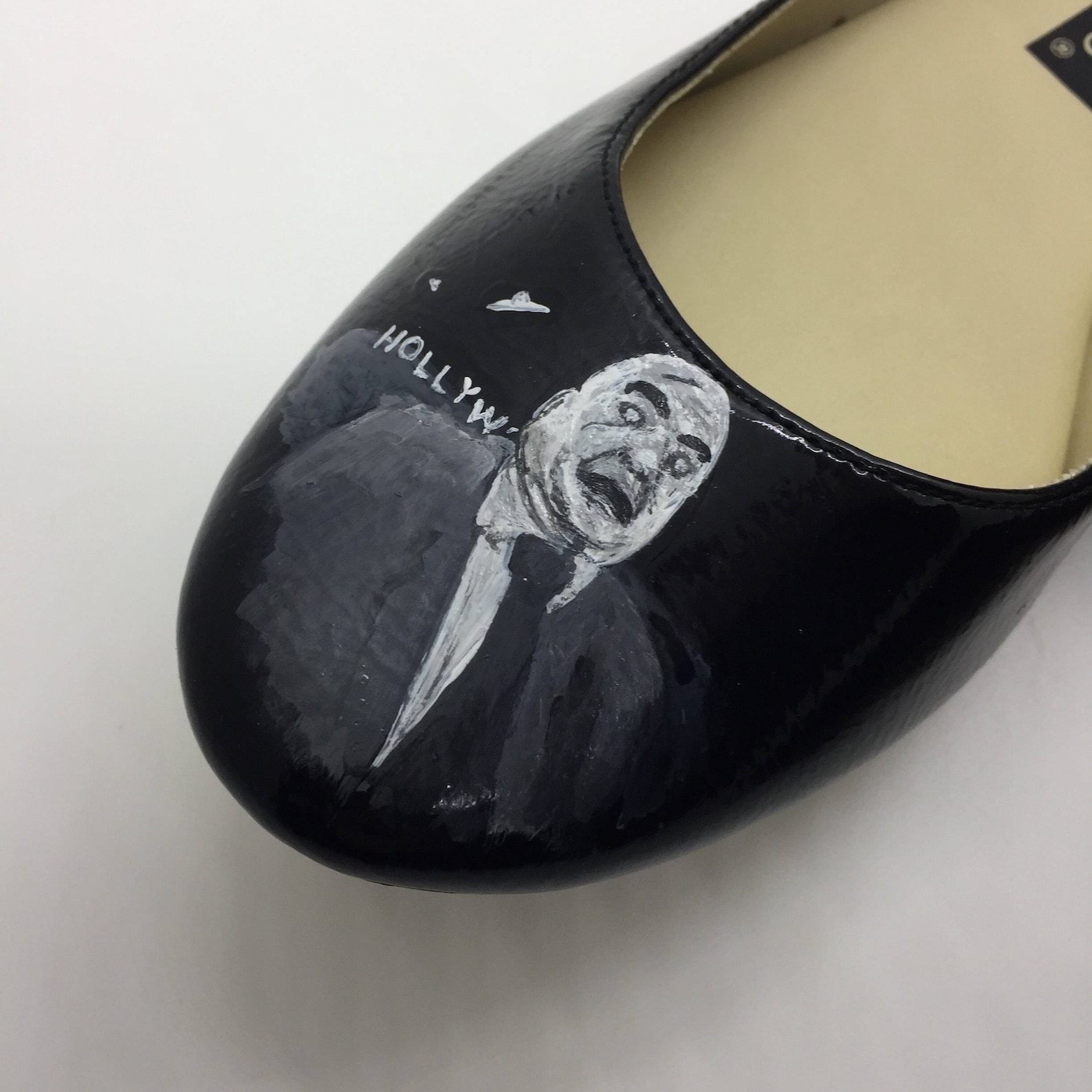 plan 9 ed wood inspired hand painted ballet flat shoes 8m plan 9 ed wood inspired hand painted ballet flat shoes 8m