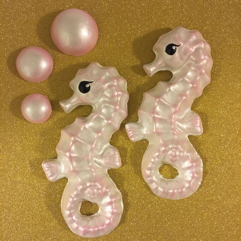 Seahorse Wall Hangings & Bubble Set in Custom Colors Etsy