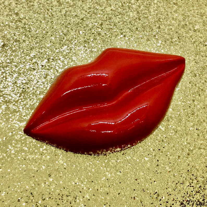 Glossy Lips Wall Hanging Custom Colors Made to Order Etsy