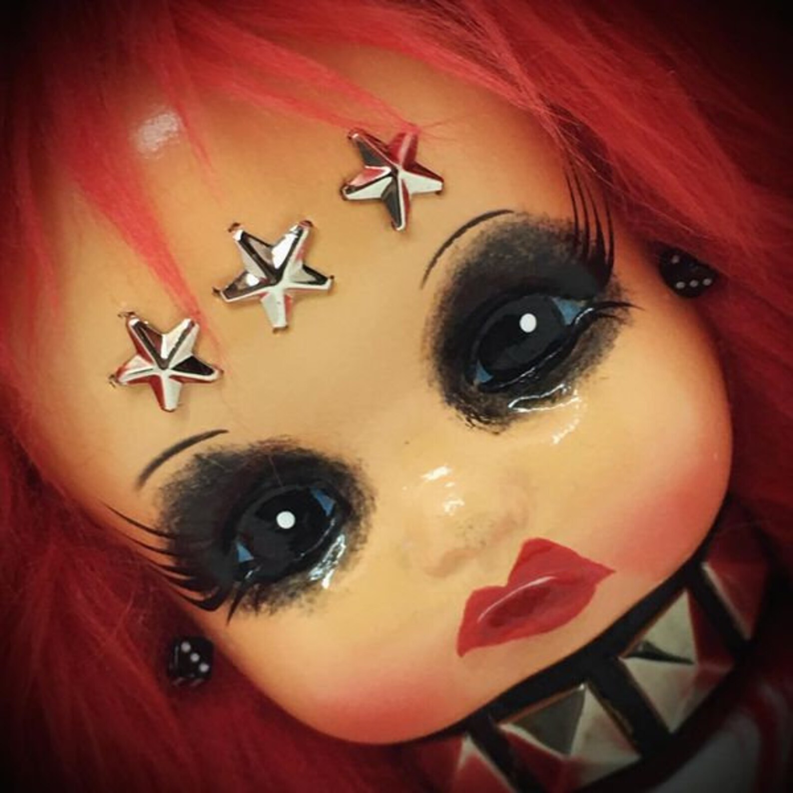 Miss Tissue Head . Retro Doll Face Tissue Box Cover Custom Etsy