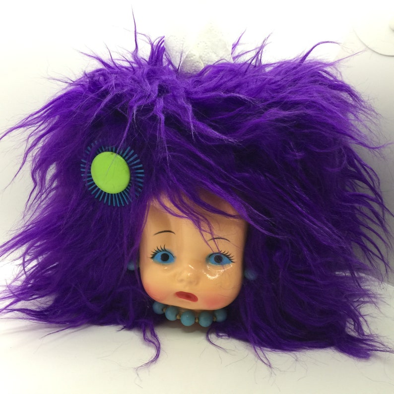 Miss Tissue Head . Retro Doll Face Tissue Box Cover Custom Etsy