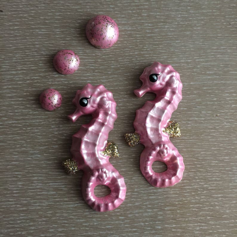 Seahorse Wall Hangings & Bubble Set in Custom Colors image 8