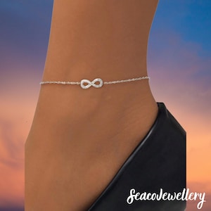925 Sterling Silver Minimalist Anklet – Elegant Dainty Foot Chain for Women, Beach, Daily or Party Gift