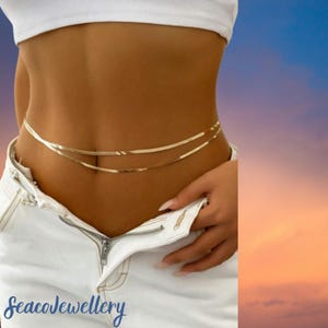 Vintage Multi-Layer Belly Chain – Sexy Metal Waist Chain for Women, Beach Body Jewelry Gift