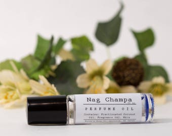 Nag Champa | Roll On Perfume | Fragranced Oil Perfume | Perfume Oil | Apothecary Scents | Fatty's Soap Co. | Gifts Under 10