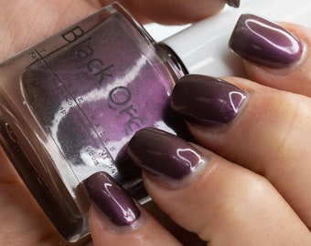 Black Orchid - Indie Nail Polish - 5 Free Polish - One of a Kind Fingernail Polish - New Round Bottles