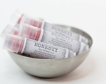 Honesty | Natural Lip Balm | Beeswax Balm | Tinted Lip Balm | Cocoa Butter Lip Balm | Fatty's Soap Co.