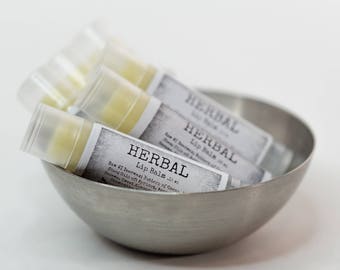 Herbal | Natural Lip Balm | Chamomile Peppermint Lavender Essential Oil Lip Balm | Cocoa Butter Lip Balm | Fatty's Soap Co.