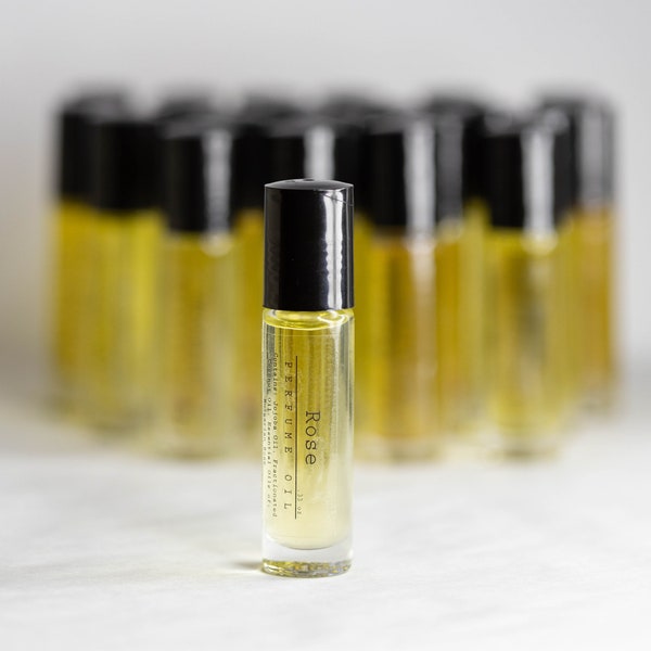 Rose | Natural Perfume Oil | Roll On Perfume | Essential Oil Perfume | Rollerball Perfume | Fatty's Soap Co.