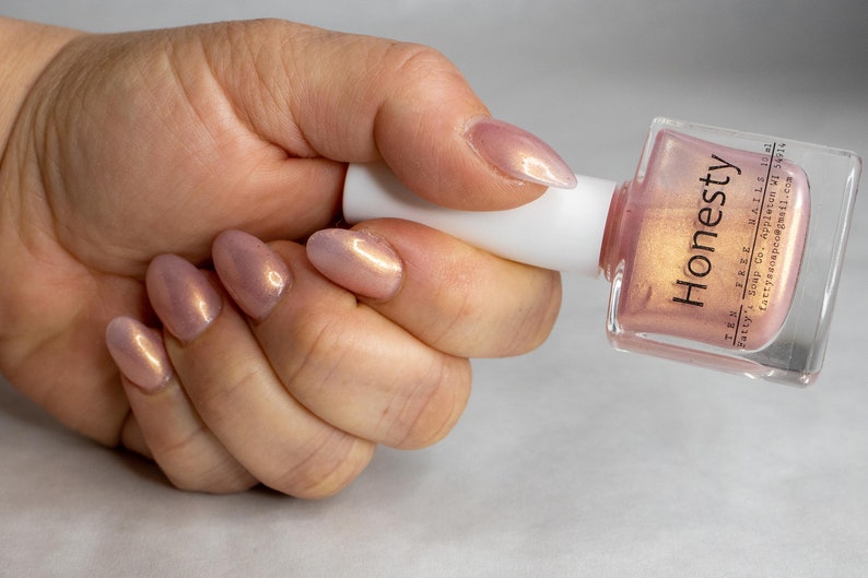 Honesty Indie Nail Polish 5 Free Polish One of a Kind Fingernail Polish New Round Bottles image 3