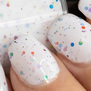 We're On the Same Wavelength Indie Nail Polish 5 Free Polish One of a Kind Fingernail Polish New Round Bottles image 6