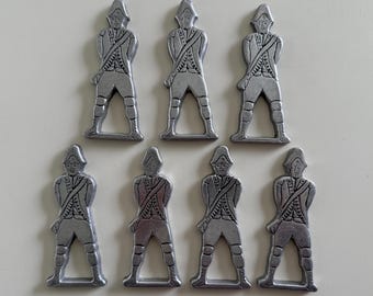 7 Soldier napkin rings