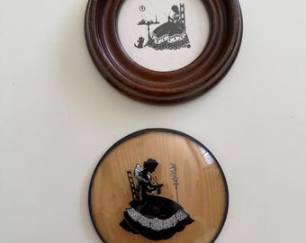 Set of 2 Framed Silhouettes