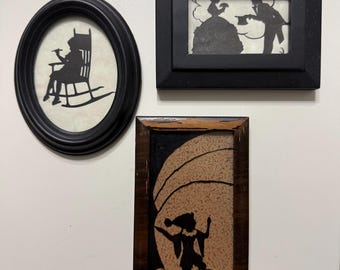 Set of 3 Framed Silhouettes