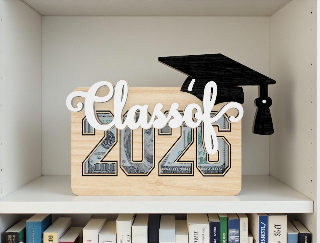 Class of 2026 Cut File SVG, Graduation Money Holder Laser Cut File Svg ...