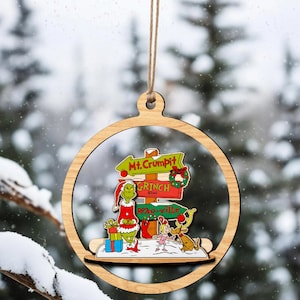 Christmas Cartoon Ornament Svg ,Cartoon Character Ornament Svg ,Cartoon Ornament SVG, Christmas Ornament Svg, Glowforge Files