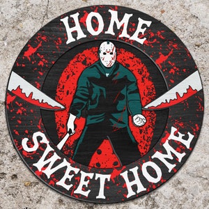 Horror Movie Door Sign Svg, Scary Movie Decor Svg, Halloween Door Sign Svg, Horror Character Svg,Halloween Cut File Svg, Glowforge Svg Files