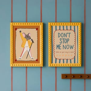 Rockstar Kids Wall Art Set Music Nursery Decor Prints Motivational Quote Posters Retro Singer Illustration Iconic Music Boho Bedroom Decor