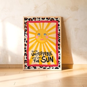 Strahlende Sonne Wandkunst Kinderzimmer Poster Montessori Kinderzimmer Dekor Positive Energie Druckbare Sonnenschein Illustration Sanftes Elternschaft Kunstwerk