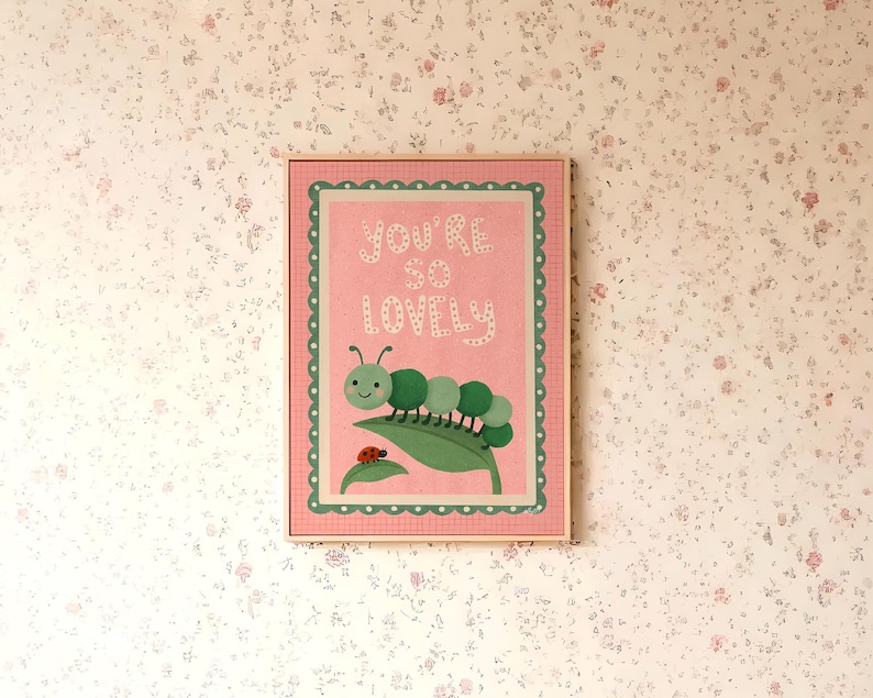 modern boho kids room poster for nursery