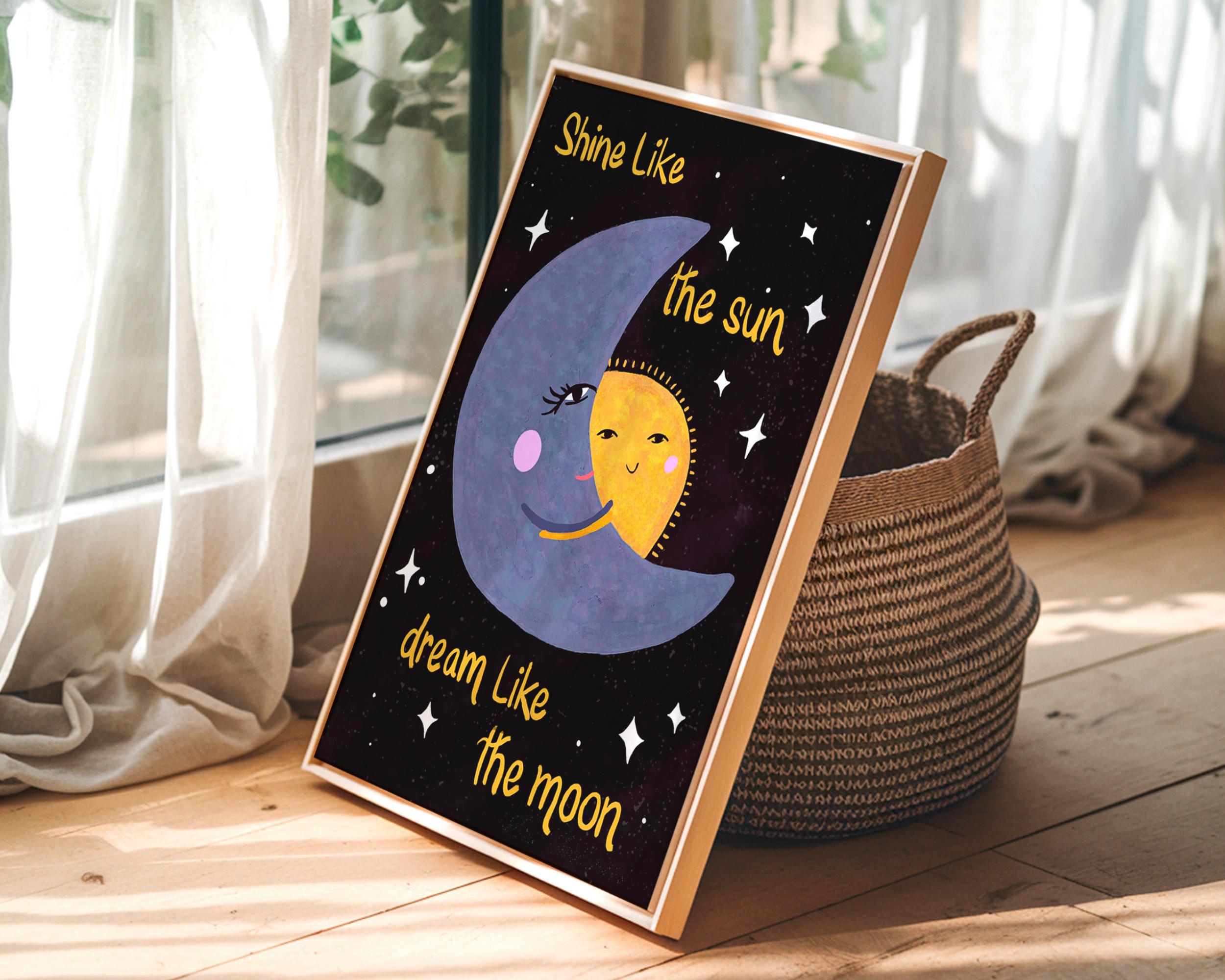 YEOION Wanddekoration Mit Spruch – Leinwandbild „Happiness Can Be Found Even In The Darkest Of Times“, Für Kinderzimmer, Büro (38x30 Cm)
