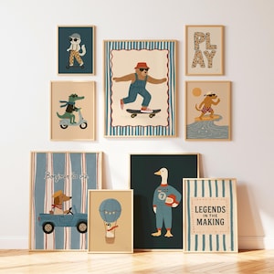 Mega collection of whimsical nursery and playroom illustrations.