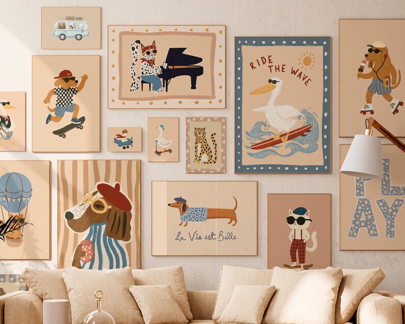 188 Nursery Posters Bundle Printable Wall Art Animal Kids Room Decor ...