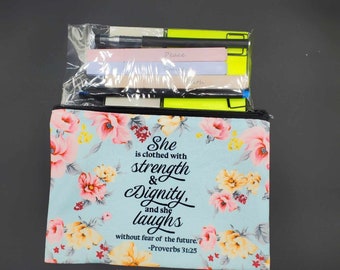 Bible Journaling Kit Bundle Supplies Christian Gratitude journal scripture study gift