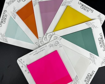 NEUTRAL Tones Translucent Transparent PET Color Vellum Sticky Notes 1.75 X 1.75 | One Pad 50 sheets 44mm x 44mm