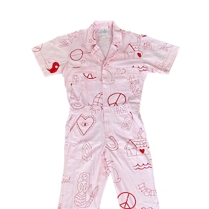 STRAPLESS OVERLAY JUMPSUIT LUCKY CHARMS