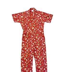 New Berry Garden Printed jumpsuit Boiler-suit Romper Berry Jumpsuit image 5