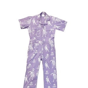 Nieuw Lavendel mensen jumpsuit Jumpsuit met print Overall Rompertje Lavendel jumpsuit afbeelding 1