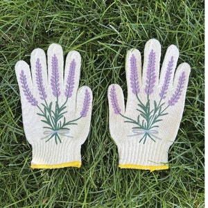 Nouveaux gants de jardinage lavande image 2