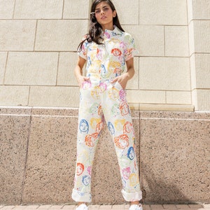 Bowie Rainbow Jumpsuit Printed jumpsuit Boiler-suit Romper image 4