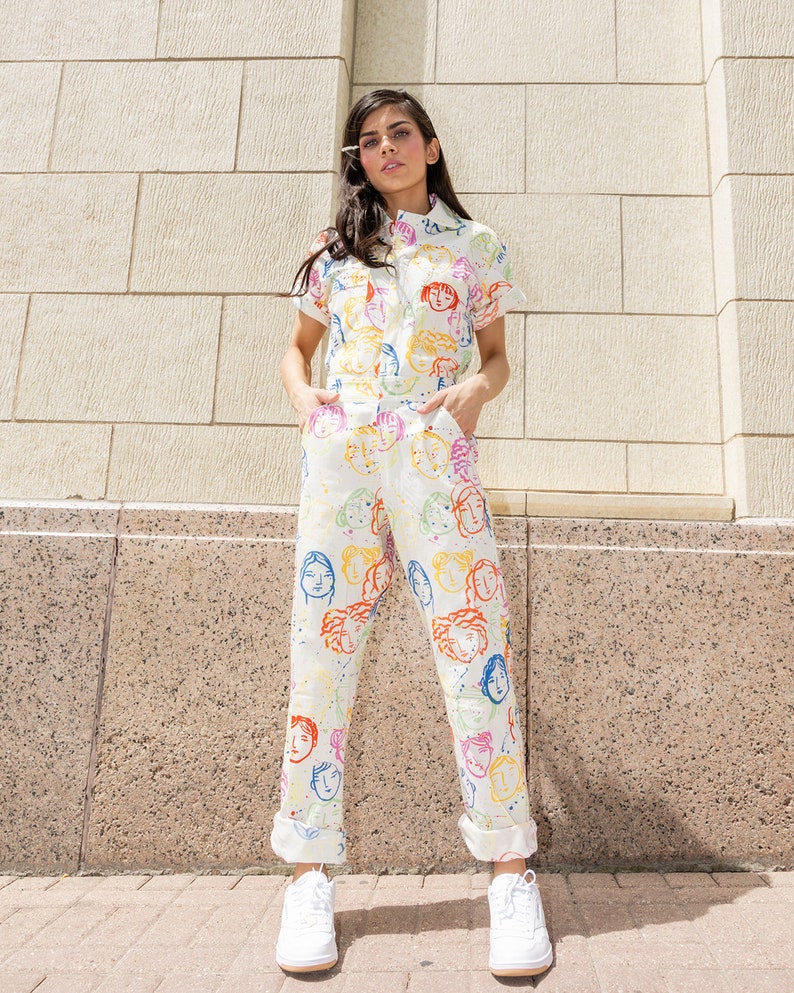 Bowie Rainbow Jumpsuit Printed jumpsuit Boiler-suit Romper image 4