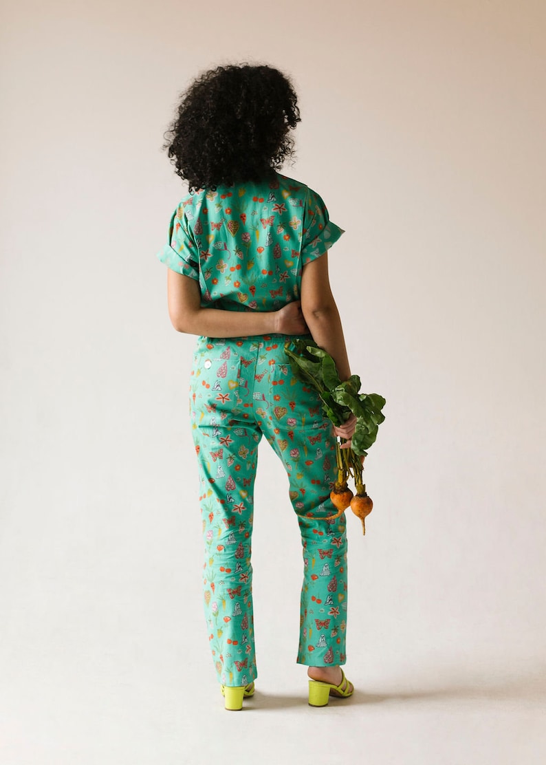 New Mint Garden Jumpsuit Printed jumpsuit Boiler-suit Romper image 5