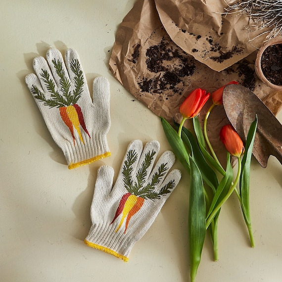 Heirloom Carrot Gardening Gloves - Etsy