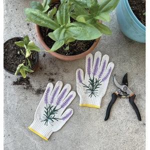 Nuevos guantes de jardinería de lavanda imagen 4