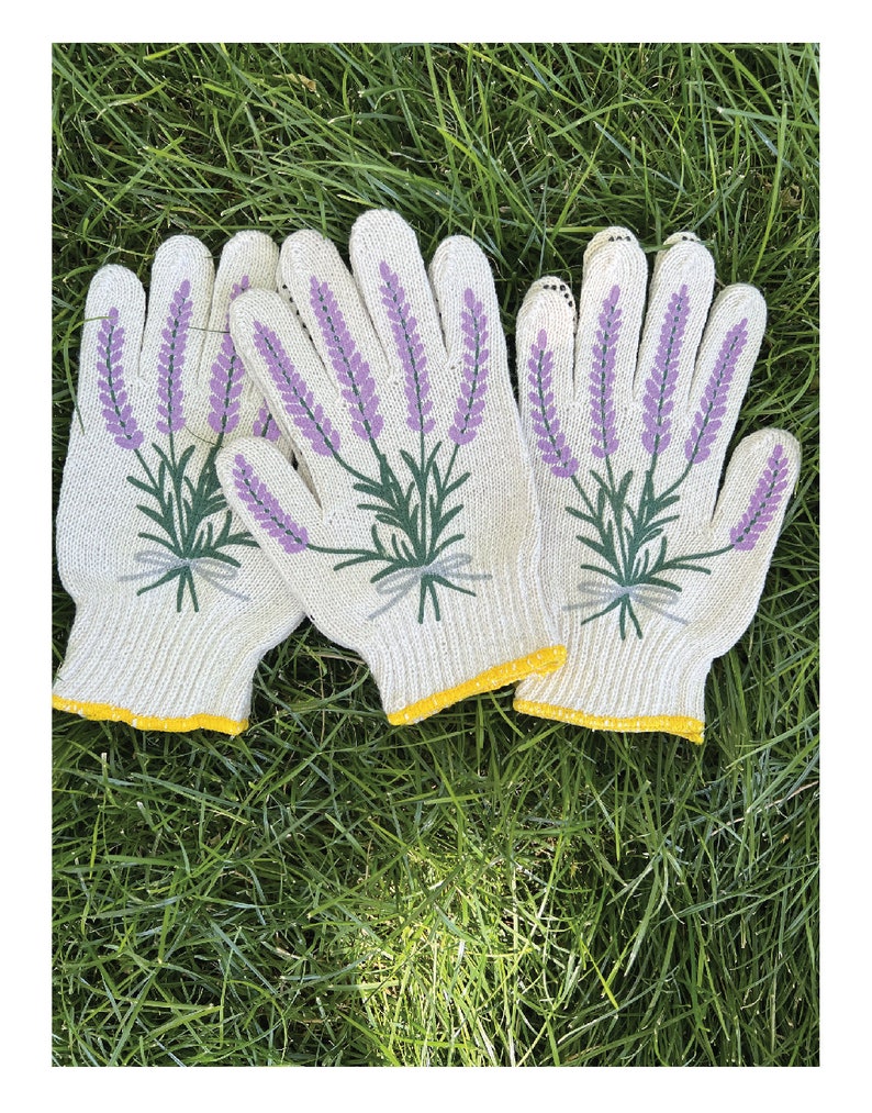 Nuevos guantes de jardinería de lavanda imagen 5