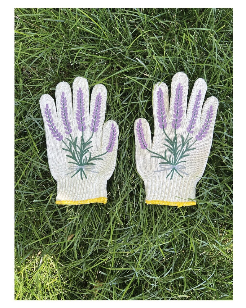 Nouveaux gants de jardinage lavande image 2