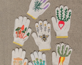 Gants de jardinage radis