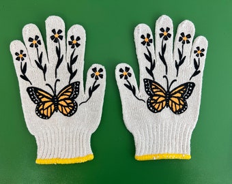 New! Monarch Gardening Gloves | Butterfly Gardening Gloves