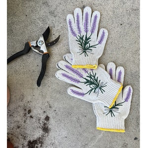 Neue Lavendel Gartenhandschuhe Bild 7