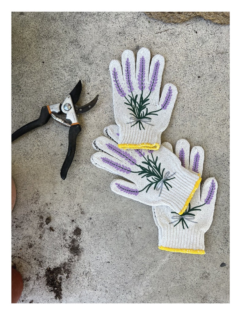 New Lavender Gardening Gloves image 7